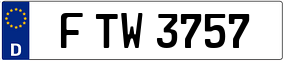 Trailer License Plate
